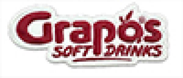 Grapos Stoffaufnäher 119,7x50,13 mm konturengeschnitten Rot auf Weiß